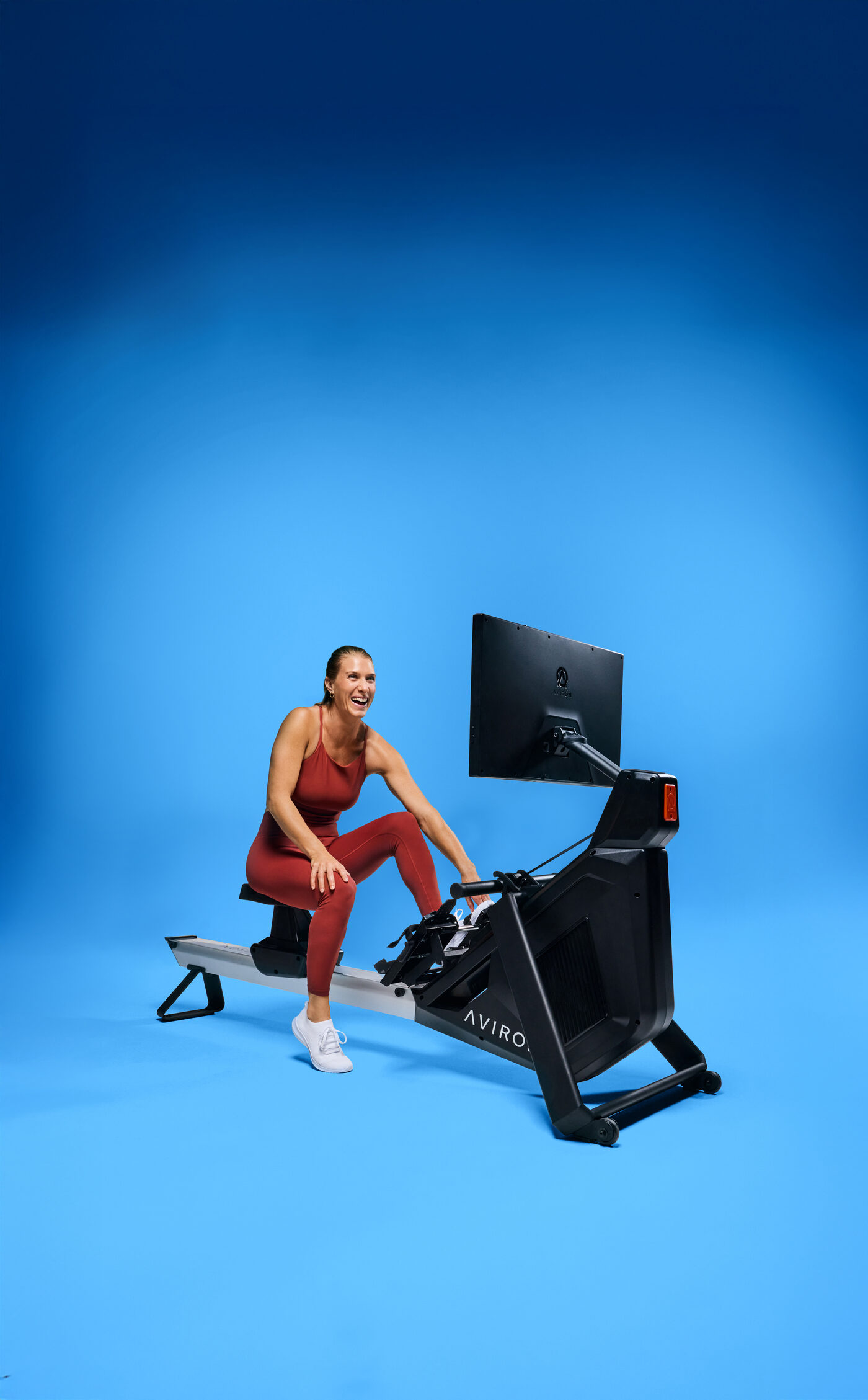 Aviron Strong Series Rower front view on white background