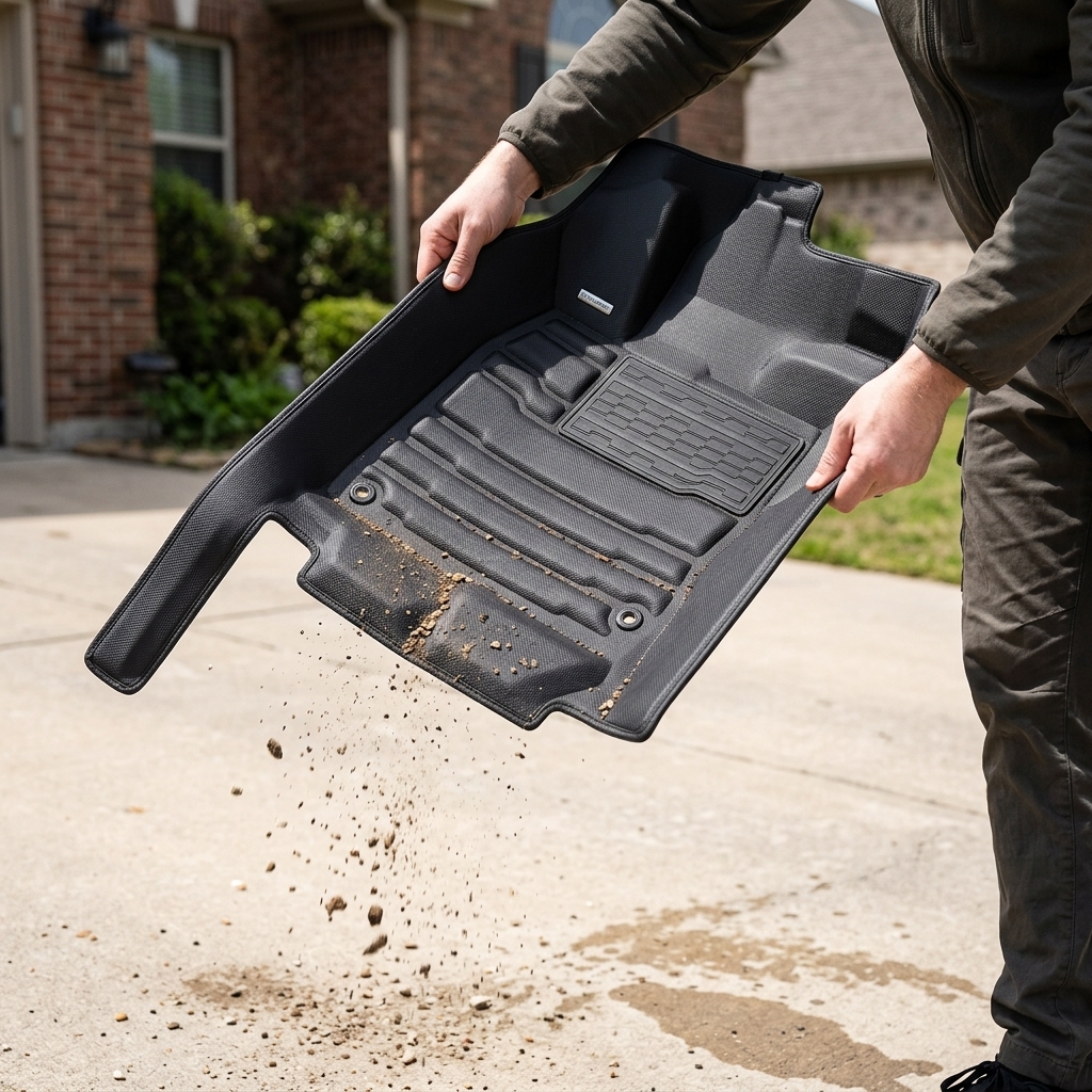 TuxMat Honda Civic floor mat: easy to clean, shake it out and go